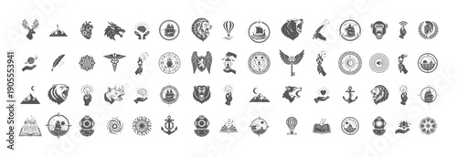 Fantasy Emblem Collection, Medieval Crests and Signs 