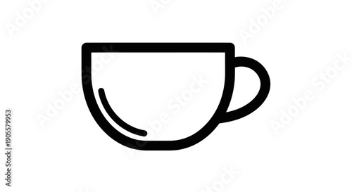 Minimalist coffee cup illustration
