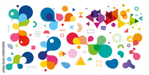 Abstract modern graphic elements