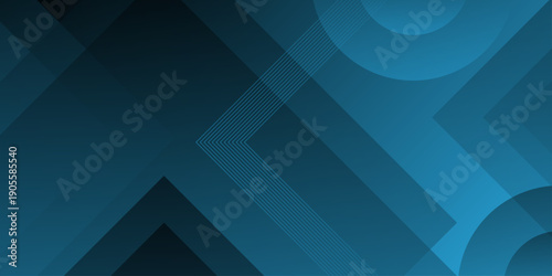 Abstract dark blue triangle gradient overlap technology tech grid triangle business digital curve poster and banner web creative origami square rectangle template background.