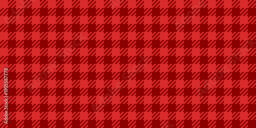 Seamless Red and Dark Red Houndstooth Gingham Pixel Art Pattern