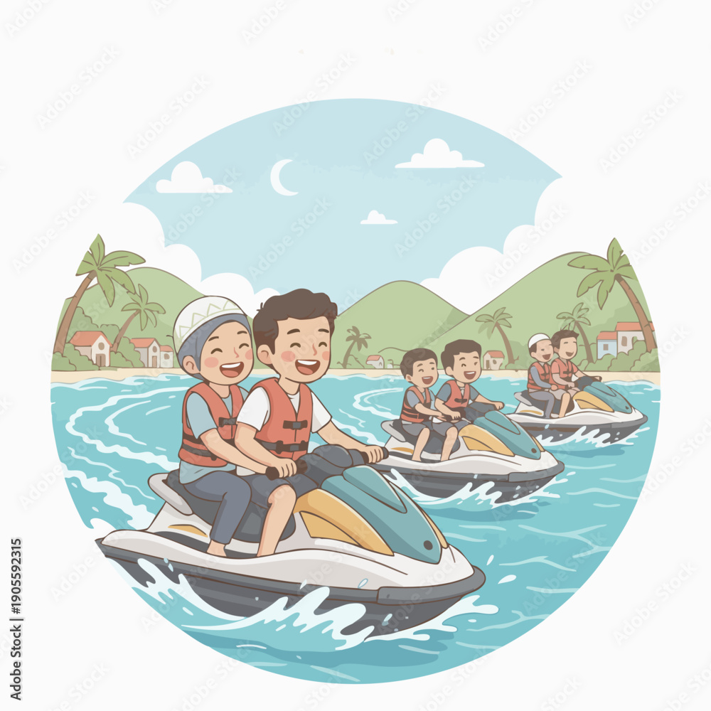 Obraz premium Beach boat