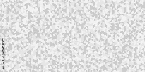 Minimal vector white and gray abstract low polygon banner triangle gradient web template design. creative poly mosaic space tile geometric pattern.