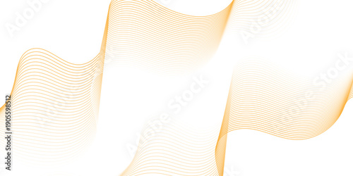  Modern abstract wave digital orange and white geometric technology. Abstract line wave gradient poster blend background vector.