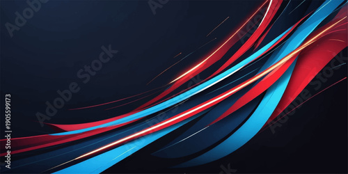 Abstract red wave design featuring glowing lines and motion energy textures on a dark background wallpaper with a red light pattern abstraction
