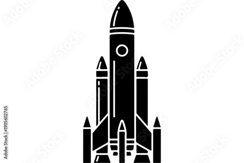 Space Shuttle Launch Vector Illustration
