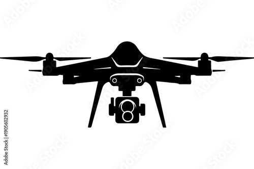 Modern Hexacopter Drone Front View