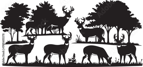 portrait realistic deer tattoo isolated black and white vector clip art background. emblem portrait realistic deer tattoo isolated black and white vector clip art background.
