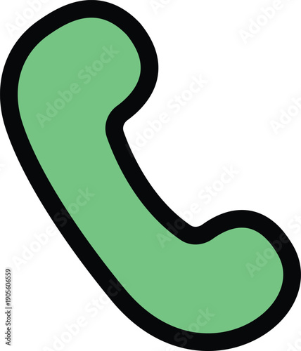 Green telephone handset for customer support