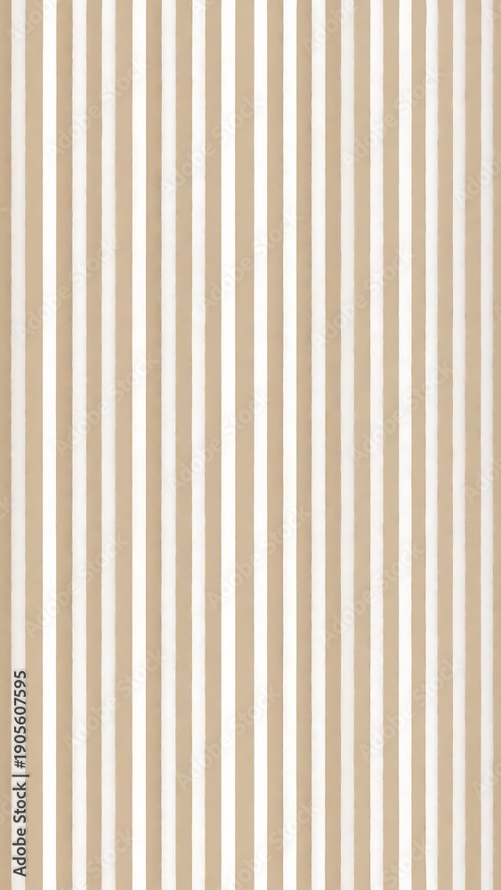 Obraz premium Vertical beige & white stripes abstract background. Blurred linear repeating pattern creates a simple, neutral backdrop