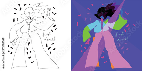 Trendy hand drawn doodle lettering quote. Lettering for t-shirt design, mug print, bag print, clothes fashion. 100% hand drawn vector image. Lettering sticker.
