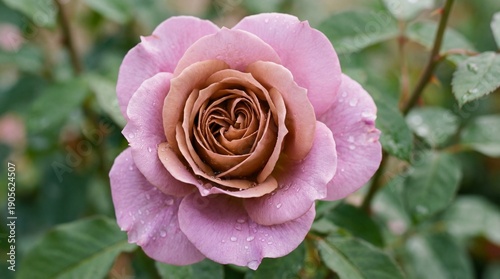A delicate, single rose, it...