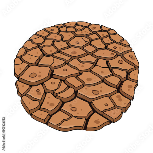 Dry Cracked Earth Surface for Environmental and Agricultural Themes