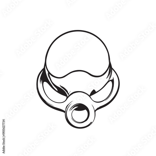 vector illustration of a baby pacifier