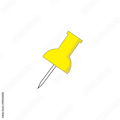 Colorful Push pins vector icon. social media, Instagram pin icon. needle, pinned, attach, and note symbol. outlined, flat, vector icon, thumbstick, Paperclip.