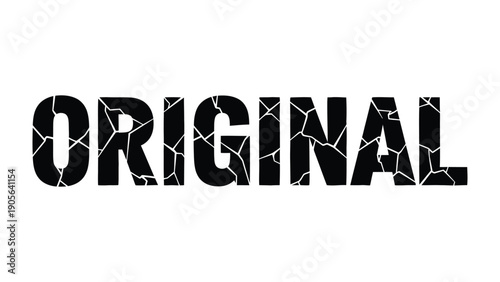 Original Design: A bold statement of authenticity and individuality, the word ORIGINAL is strikingly displayed with a unique, textured effect.