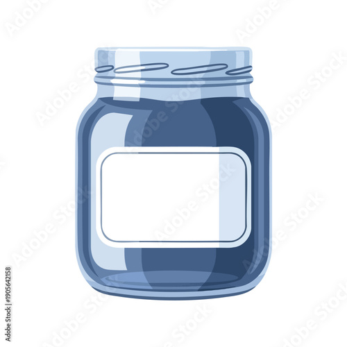 Blank Glass Jar for Food Storage or DIY Projects