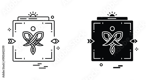 Medical cross symbol transformation from line art to 3D icon on digital screen for healthcare and technology design