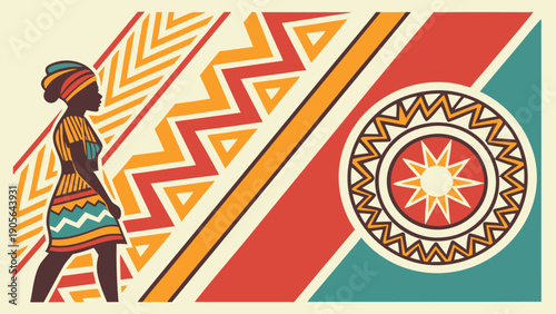 African tribal pattern background