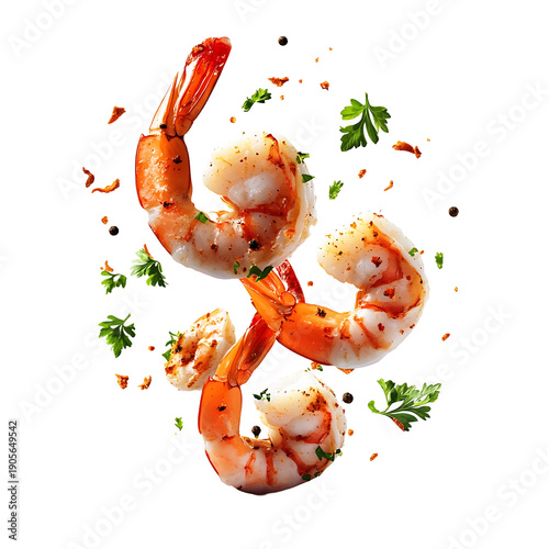 Delicious Shrimp with Herbs and Spices