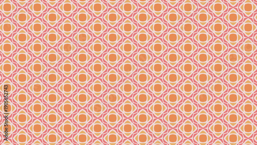 Seamless minimal pattern design with repeat geometric shape on light background 	