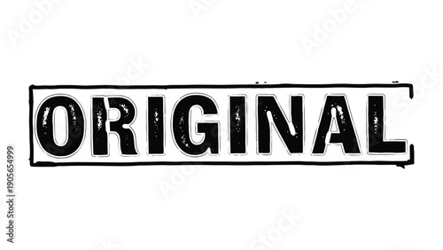 Original Wordmark: A bold, uppercase ORIGINAL wordmark is set against a rectangular backdrop. The design emphasizes authenticity and unique, ready for your graphic designs.