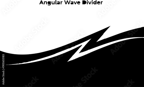 Angular wave divider shape for modern web section separation design