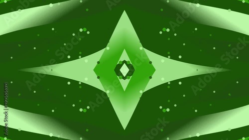 Creating a Dynamic Green Geometric Visual with Fluid Motion