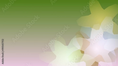 Creating a Peaceful Colorful Abstract Light Scene in Soft Shapes