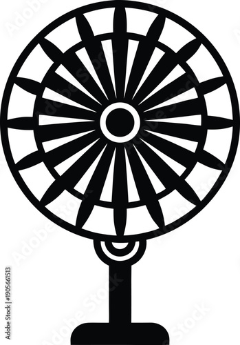 fan isolated on white background