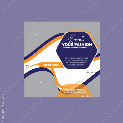 Social media post design templateB
