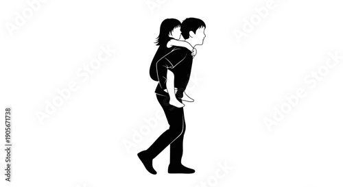 Young couple walking together in love and harmony.