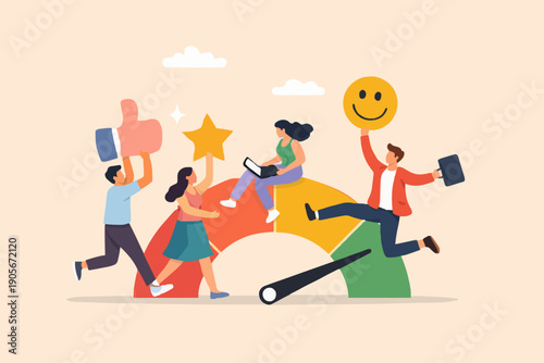 Wallpaper Mural Happy People With Good Ideas Torontodigital.ca