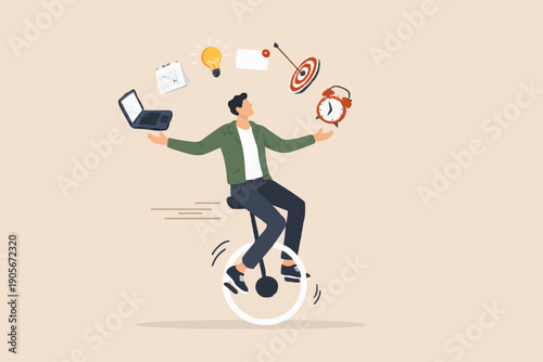 Person Balancing Work Life