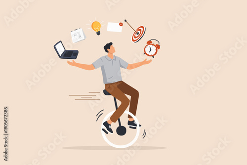 Man Balancing With Objects