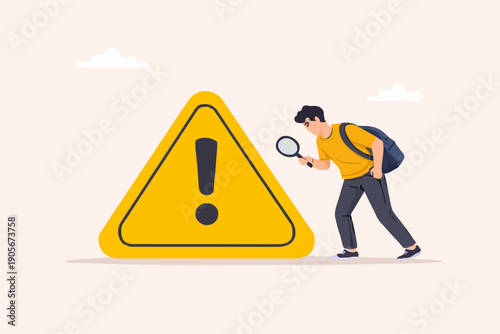 Warning Sign and Person