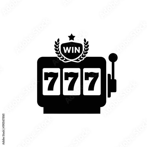 Vintage Ink Bottle for Quill Silhouette Vector Icon for Writing