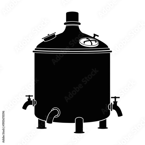 Vector silhouette of a half circle mandala, ornamental pattern, black shape on white background, boho design icon.