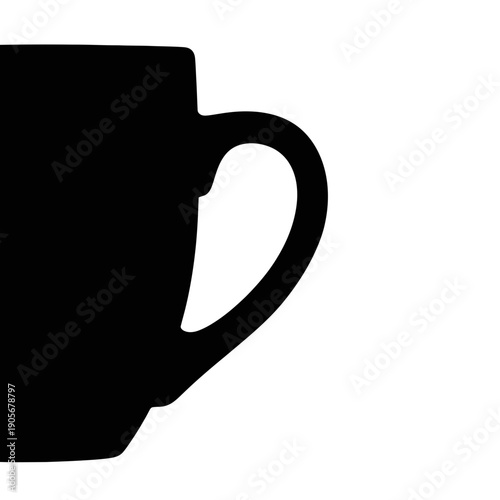 Vector silhouette of a mortar and pestle, grinding bowl, black shape on white background, pharmacy and herb icon.