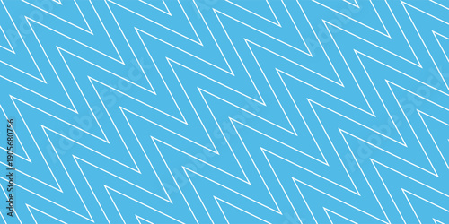 Blue seamless wavy line pattern vector background. eps 10
