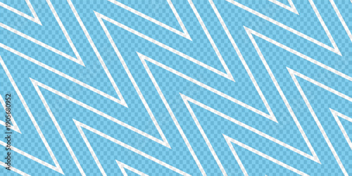 Blue seamless wavy line pattern vector background. eps 10