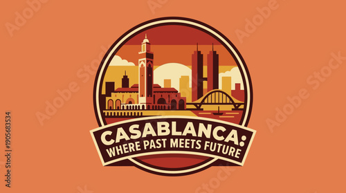 Casablanca Where Past Meets Future - A Captivating Visual Representation of Moroccan Heritage and Modern Ambitions