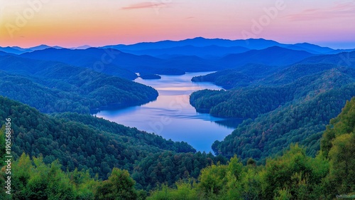Landscape Peaceful Nature Mountains Lake Scenery