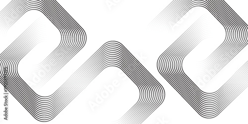 Abstract background of white hexagons overlapping layers on bright space with line effect decoration. Circle style concept modern graphic design element for banner, flyer, card. vector