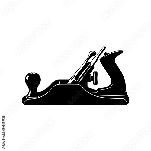 Minimalist Silhouette of a Crooked Witch Hat - Black Vector Shape on White Background for Halloween Costume and Magic Icon