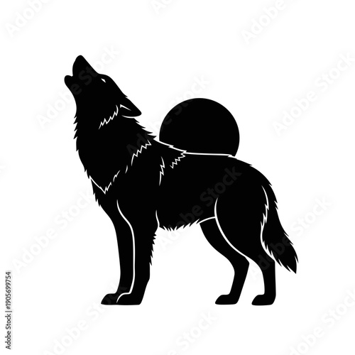 Minimalist Silhouette of a Windshield Wiper - Black Vector Shape on White Background for Car Glass Cleaning and Auto Part