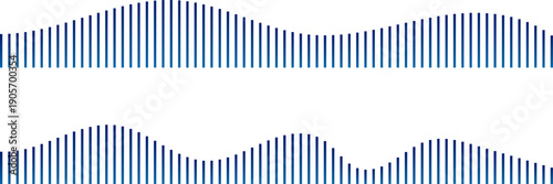 Sound wave podcast audio icon waveform frequency lines. Vector soundwave music pattern. Microphone signal equalizer background radio voice recording. Audio spectrum sound wave vector set