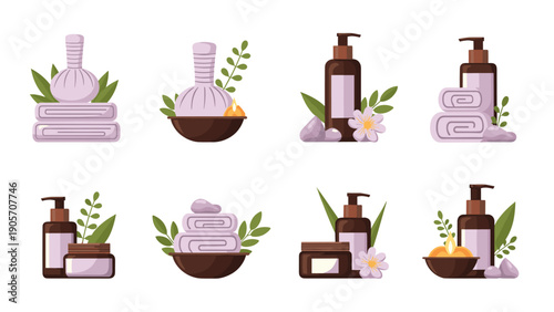 Spa and Wellness Still Life: Serene Arrangement of Essential Oils and Accessories