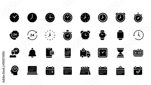 A compact icon set designed for user interfaces, dashboards, and digital applications.