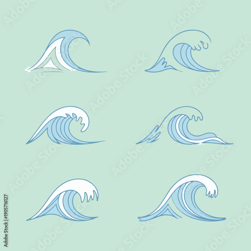 Seamless pattern featuring a set of sea shells and diverse sea animals including colorful fishes